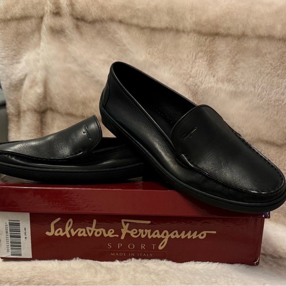 Salvatore Faragommos sport womens black  loafer